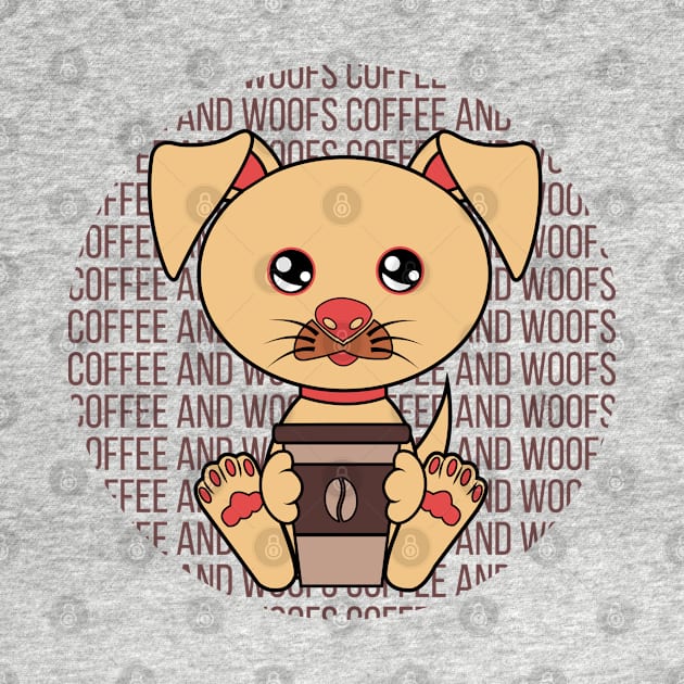 All I Need is Coffee and dogs, coffe and dogs, coffee and dogs lover by JS ARTE